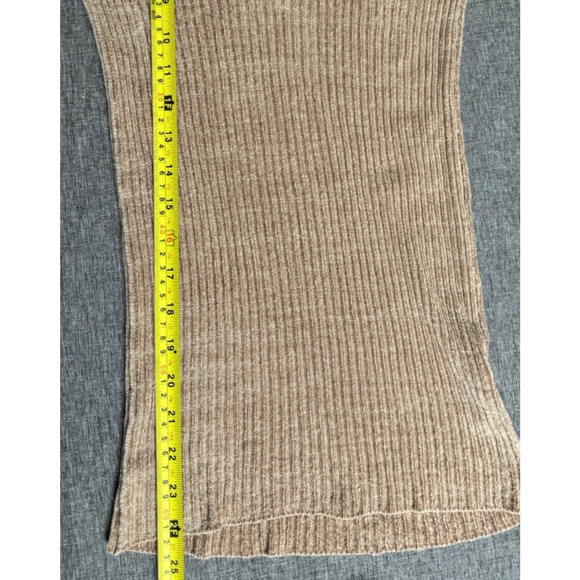 (nude Brand) ribbed bell sleeve sweater Brown Made In Italy M /40 - Picture 4 of 8